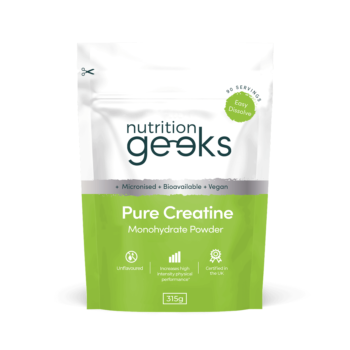 Nutrition Geeks Pure Creatine Monohydrate